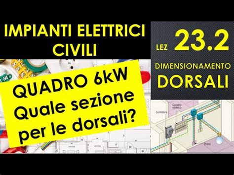 Dimensionamento Dorsali Per Quadro Kw Linea Luci Presa