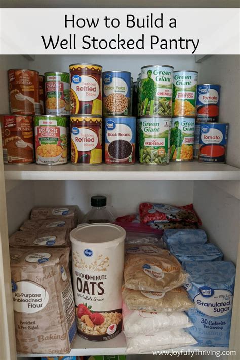 How To Build And Maintain A Well Stocked Pantry And Freezer