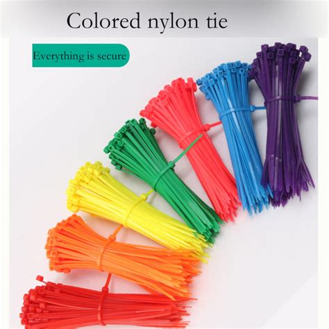 Nylon Cable Self Locking Plastic Wire Zip Ties Set Industrial Supply