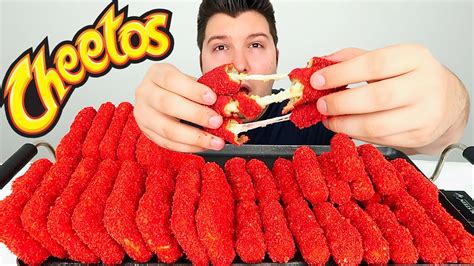 Hot Cheetos Mozzarella Sticks And Hash Browns • Mukbang And Recipe Youtube