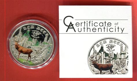 Cook Islands 2 Dollar Silbermünze 1 2 oz 2014 World of Hunting Red