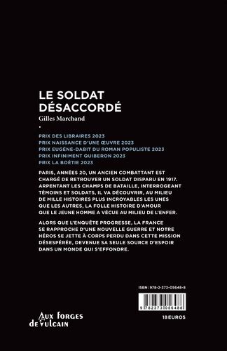 Le soldat désaccordé Gilles Marchand Livres Furet du Nord