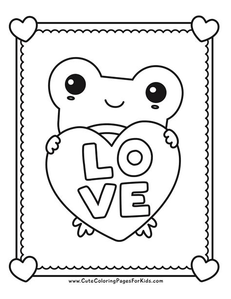 Valentines Day Coloring Pages Free Printable Pdfs Cute Coloring