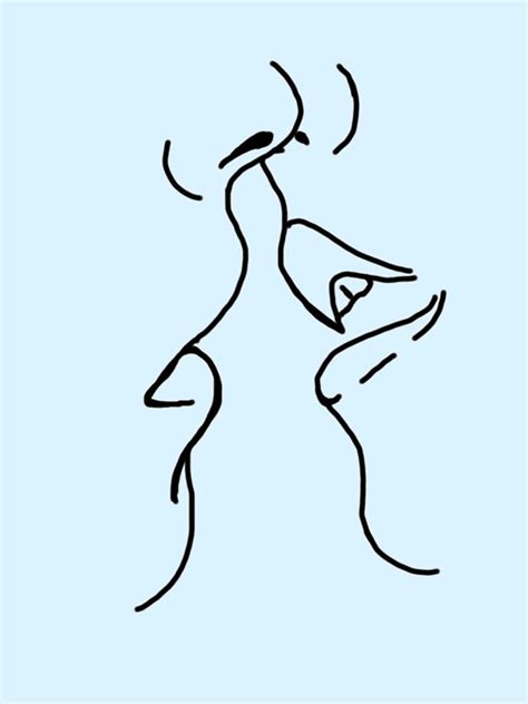 Lips Kissing Drawing at GetDrawings | Free download