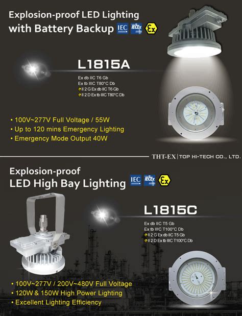 New Product Explosion Proof Led Light With Battery Backup Emergency Mode