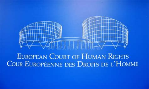 Tribunal Europeo De Derechos Humanos Fotograf A Editorial Imagen De