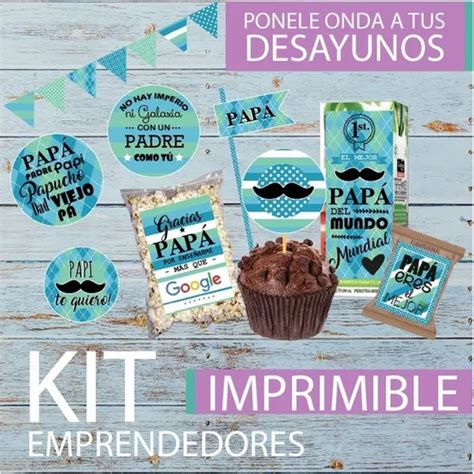 Kit Imprimible Desayuno Dia Del Padre Pap Cl Sico