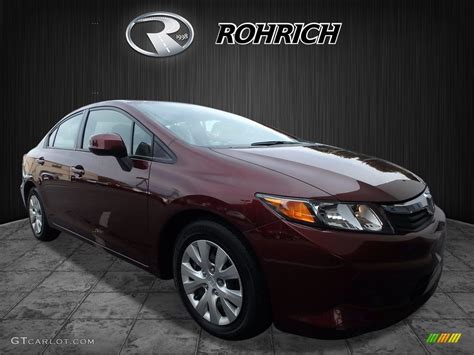 2012 Rallye Red Honda Civic LX Sedan 122901349 Photo 12 GTCarLot