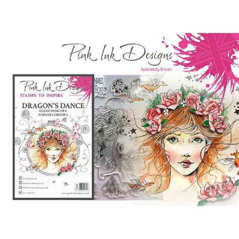 Set De Tampons Transparents Dragon S Dance De Pink Ink Design