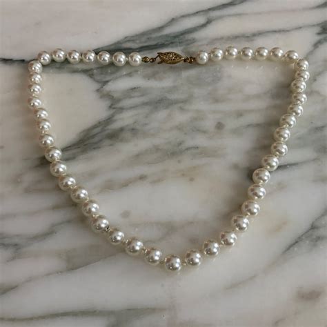 Single Strand Pearls Etsy