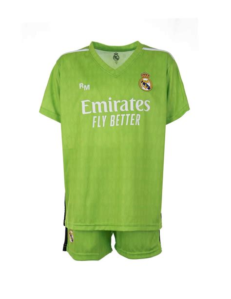 RealMadrid Conjunto primera equipación portero Courtois 2023 2024 Niño