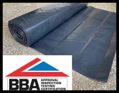 Metre Wide Black Damp Proof Membrane Dpm Various Lengths Micron