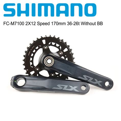 Shimano Slx Fc M7100 Crankset 2x12 Speed Hollow Tech Ii 170mm 175mm 36 26t Double Chainring