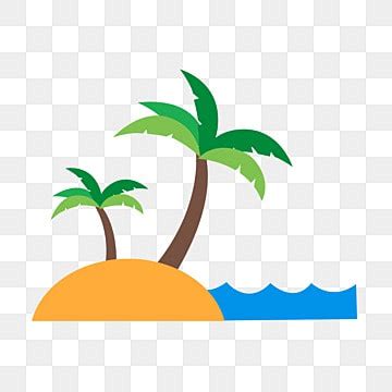 Beach Icon With Coconut Tree Coconut Tree Beach Icon Png Transparent