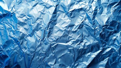 Background Made Of Blue Crumpled Foil Stock Image Image Of Empty