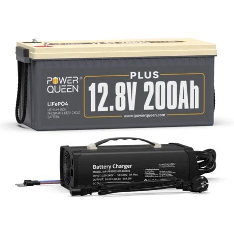 Batterie Lithium 12V200Ah Plus 2560Wh Rechargeable LiFePO4 14 6V 20A