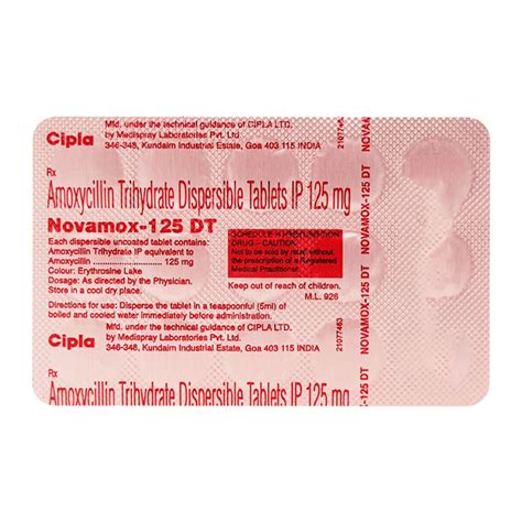 Novamox Dt Mg Tablet S Price Uses Side Effects Netmeds