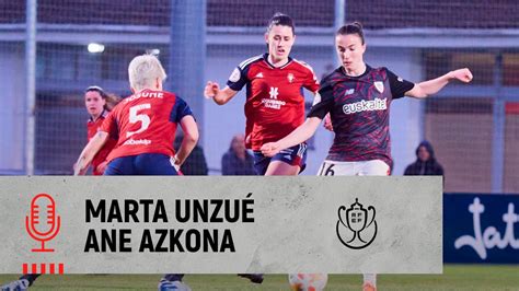 Marta Unzué Ane Azkona post CA Osasuna 1 2 Athletic Club 1 4