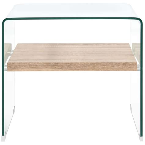 Table Bassetable D Appoint Table De Salon Clair X X Cm Verre