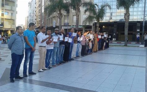 وقفة تضامنية بطنجة تطالب بسراح المدرب مصطفى العمراني طنجة 24