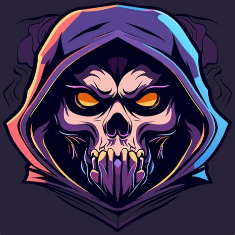 Premium Vector | Edgy hooded skull vector illustrations