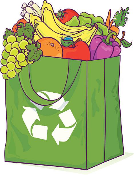 Royalty Free Reusable Shopping Bag Clip Art Vector Images