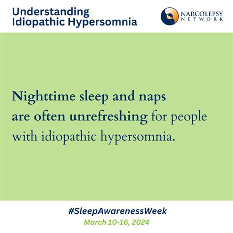 Understanding Idiopathic Hypersomnia - Narcolepsy Network Narcolepsy Network