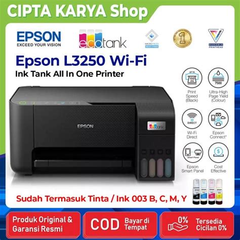 Jual JUAL PRINTER EPSON L3150 EcoTank Wifi Printer ALL IN ONE RESMI