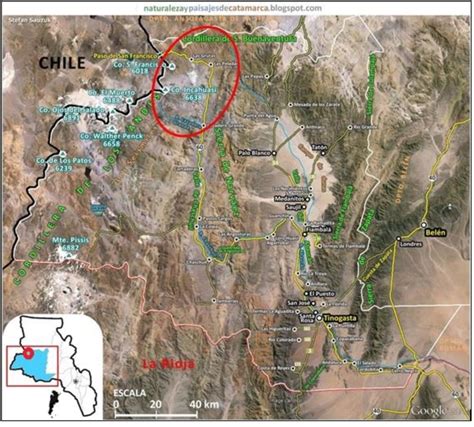 Ubicaci N Y V As De Acceso De La Zona De Estudio Fiambal Catamarca