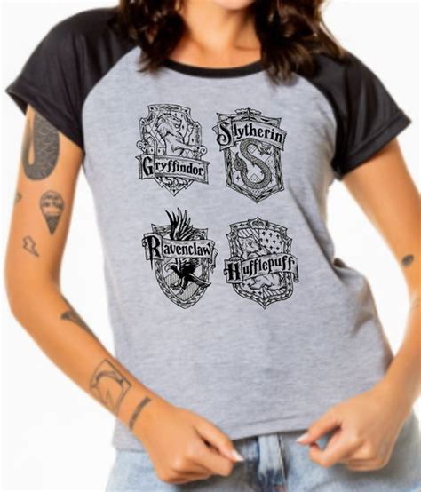 Camiseta Bl Harry Potter Casas Hogwarts Legacy Elo7