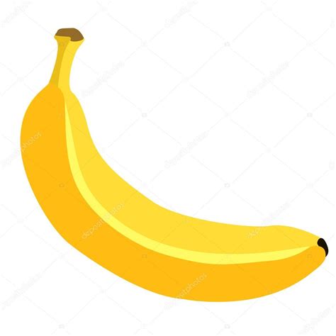 Single Cartoon Banana Stock Vector By Nikiteev