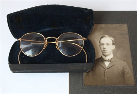 Antique Art Deco Era 12k Gold Filled Rim Eyeglasses Eyewear Etsy