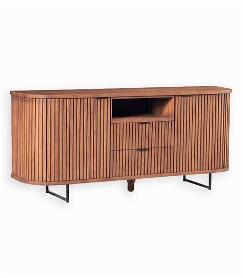 Bahut Teck Massif ARUNA Cocktail Scandinave