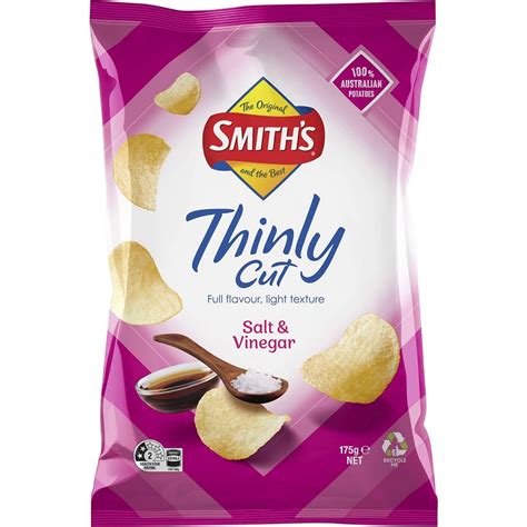 Buy Smiths Thinly Cut Chips Salt And Vinegar 175g Online Worldwide