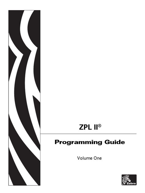 Zebra Programming Language Zpl Ii Pdf