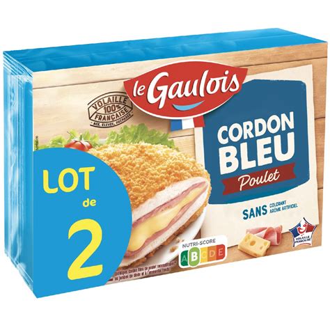 Le Gaulois L Escalope Cordon Bleu De Poulet X G Pas Cher Auchan Fr