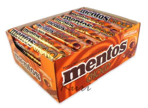 MENTOS CHOCO Toffi karmelowe z Czekoladą 24szt