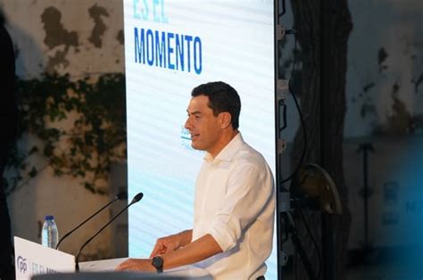 Moreno pide la movilización masiva de los andaluces el 23J para