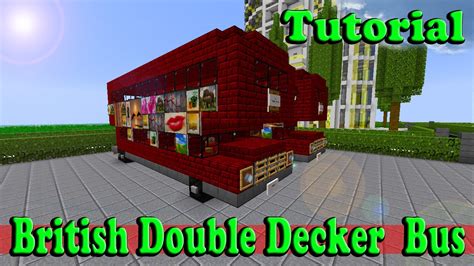 Minecraft How To Build A British Double Decker Bus Youtube