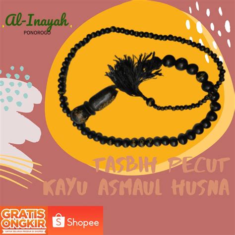 Jual Tasbih Pecut Kayu Asmaul Husna Shopee Indonesia