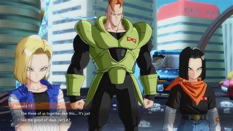 Dragon Ball Fighterz Android 17 18 And 16 Reminisce On Old Times Youtube