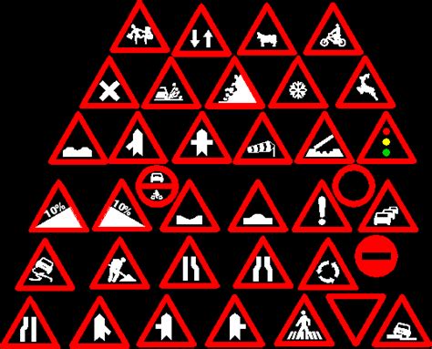 eficiencia progresivo Máquina de escribir señales trafico dwg