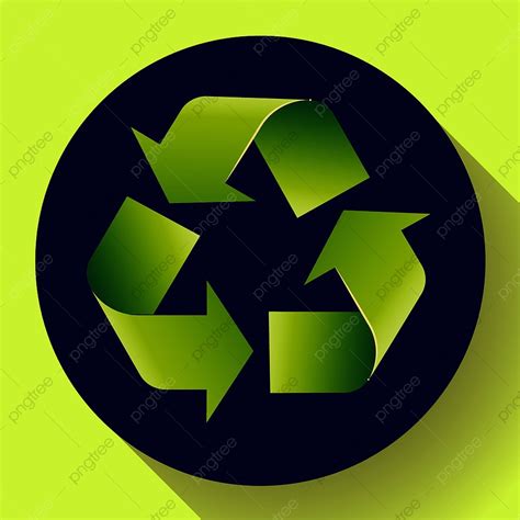 Las Flechas Verdes Reciclan Eco Símbolo Ilustración Vectorial Aislado