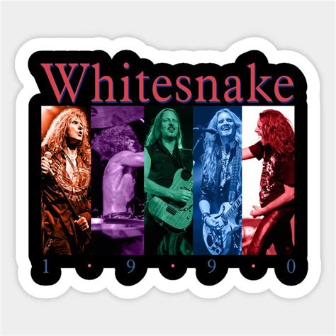 Whitesnake Band Sticker - Cool and Classic Design