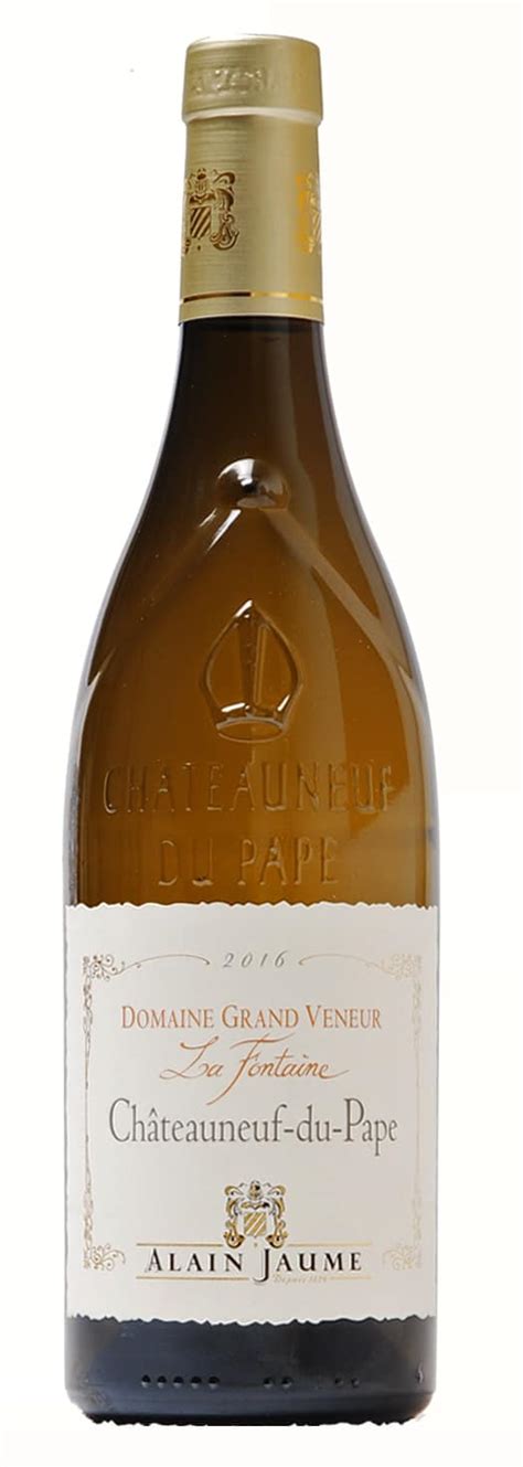 Châteauneuf du Pape blanc La Fontaine Dom Gr Veneur Bio Tamis