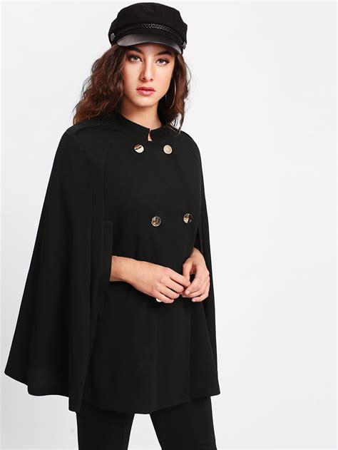 Double Breasted Cape Coat Emmacloth Women Fast Fashion Online