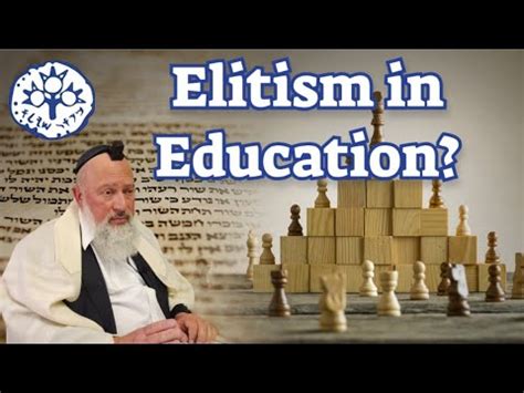 Should One Be Elitist About Education Youtube