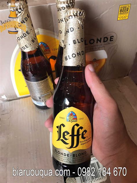 Bia Leffe Blonde vàng chai ml nhập khẩu Bỉ