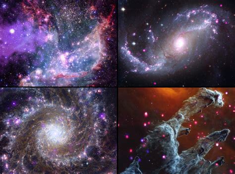 Composite Images From Nasa S Most Powerful Telescopes Reveal Mind