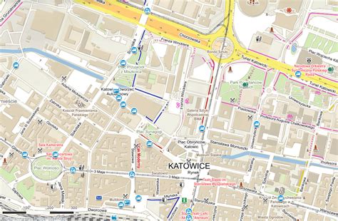 Mapa Katowice